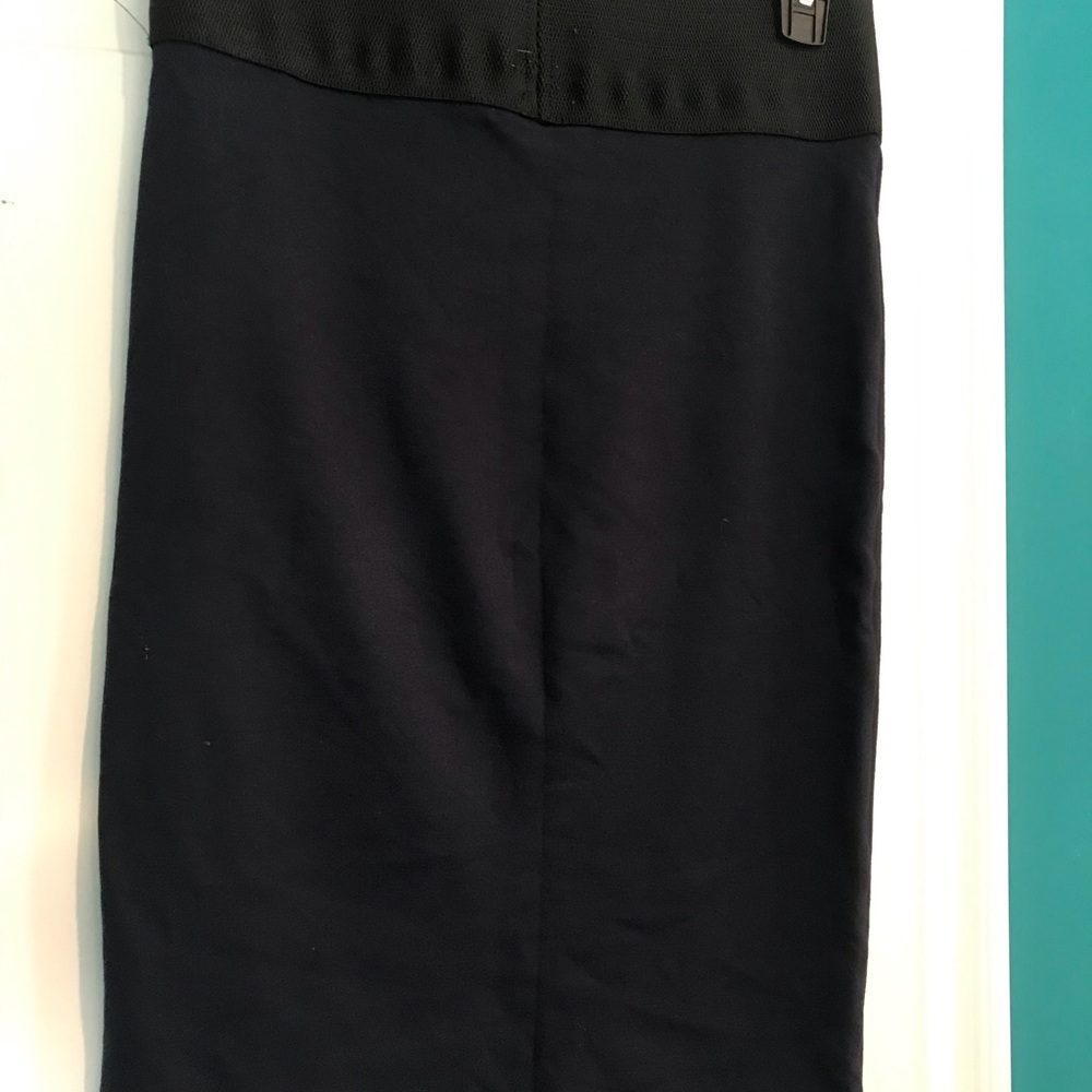 Navy blue pencil skirt